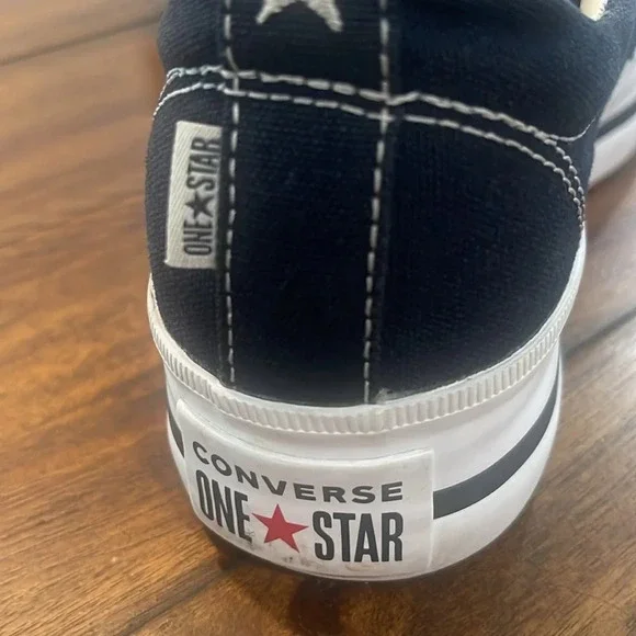 RARE Converse One Star Platform Ox sneakers 564031C black red bottom soles 5.5 - Picture 4 of 17